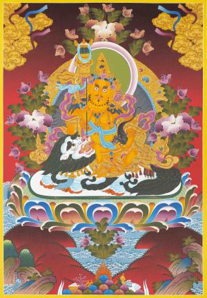 Guardian of the North, Namtose | Vaisravana Thangka Painting | Guardian King of Wealth